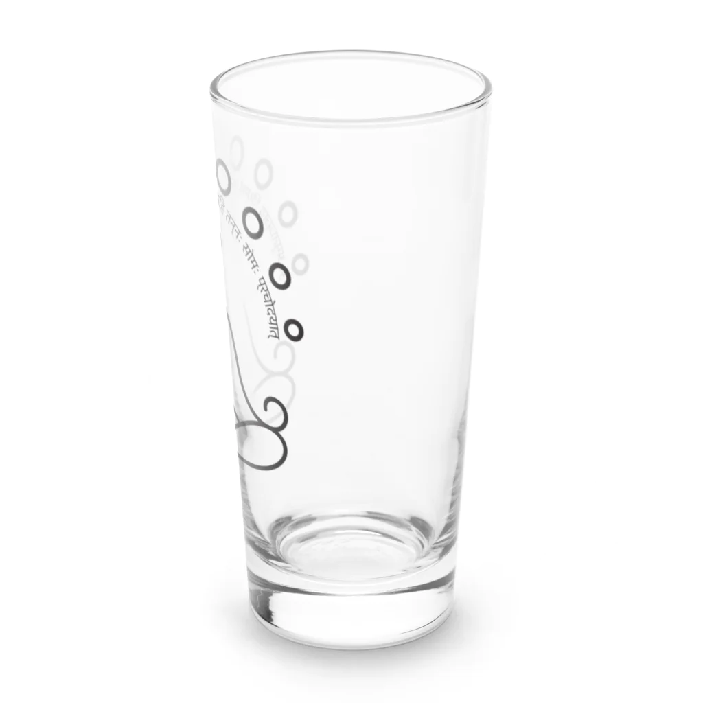 CyberArmadilloの月のガヤトリマントラ Long Sized Water Glass :right