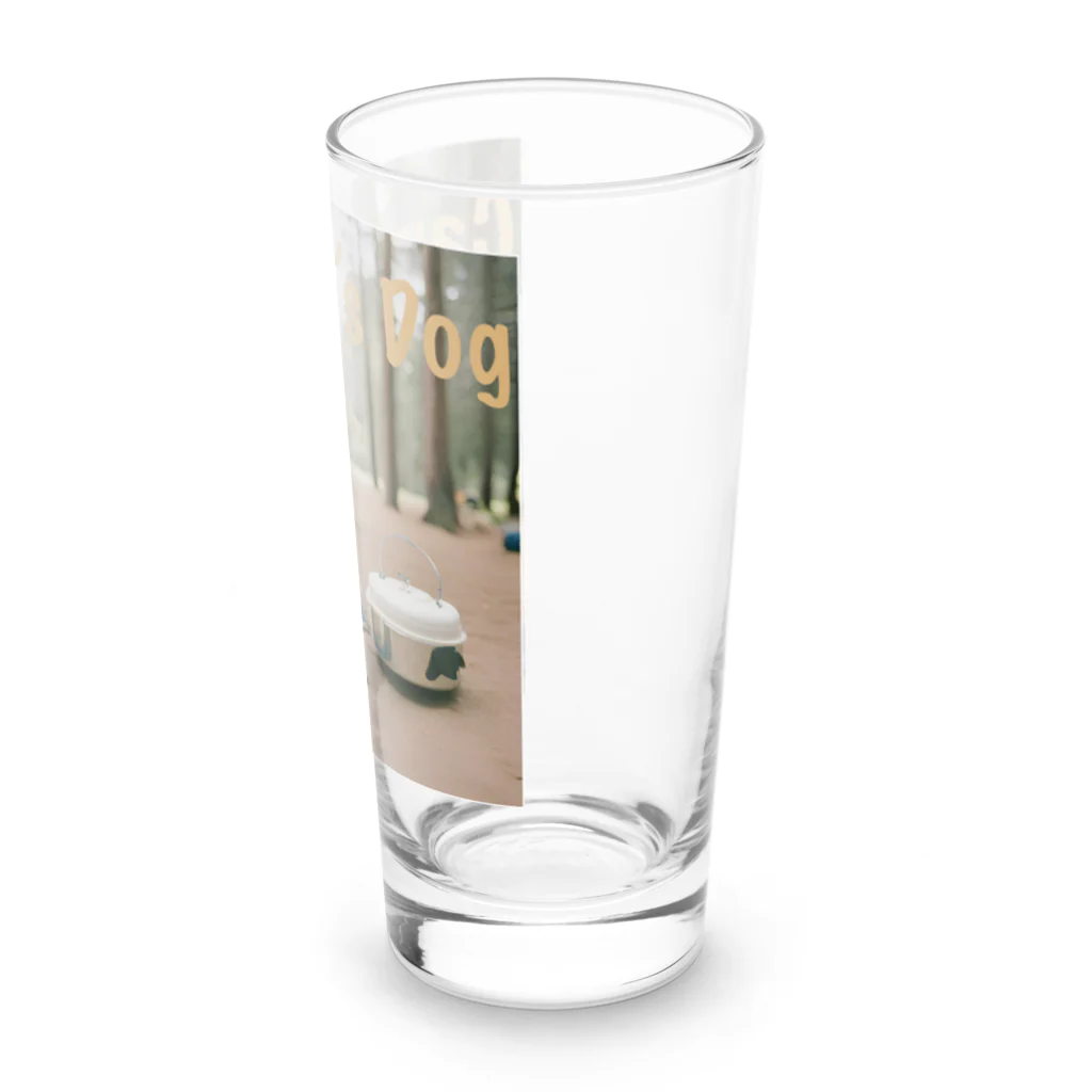 camper's dogのcamper's dog  トイプードル Long Sized Water Glass :right