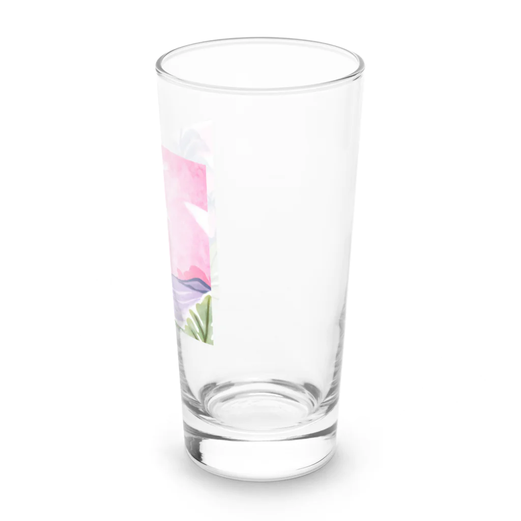 Sweet_moonLaboのHawaii　海とハイビスカス Long Sized Water Glass :right