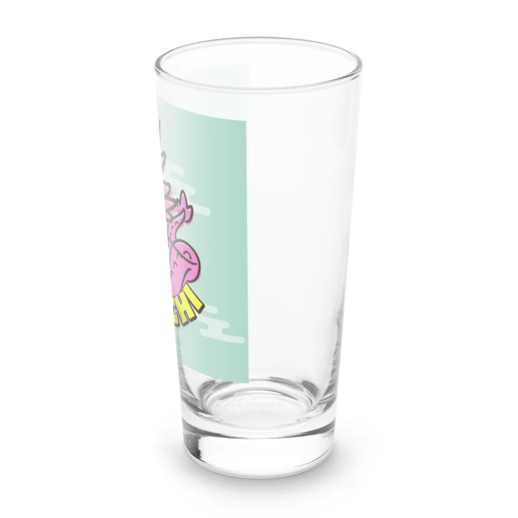 森本雄也の石見神楽_八岐大蛇@hotpink Long Sized Water Glass :right
