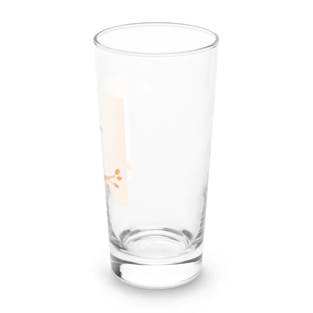 スプラッシュルークのかわいい小鳥のイラストグッズ Long Sized Water Glass :right