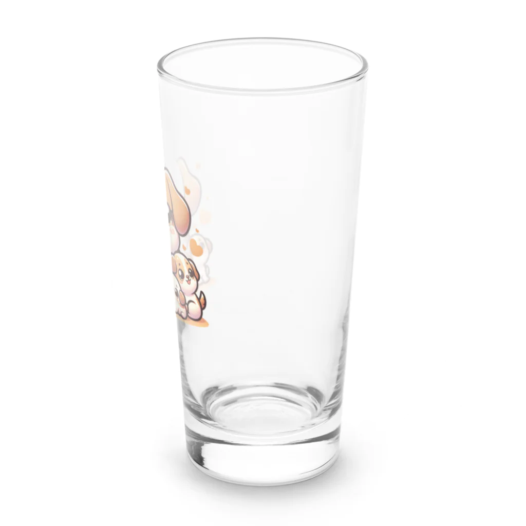 mitsu5872のわんぱく子犬とやさしいママ Long Sized Water Glass :right