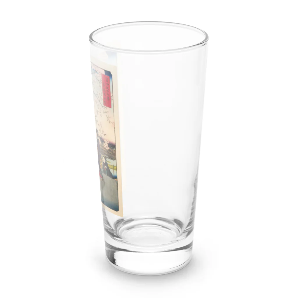 浮世絵屋の広重「冨二三十六景⑦　東都墨田堤」歌川広重の浮世絵 Long Sized Water Glass :right