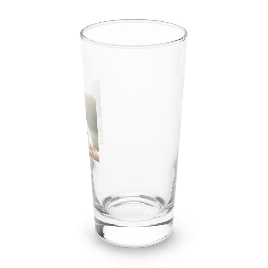 みりんちゃんショップの野球好きのコーイケルホンディエ Long Sized Water Glass :right