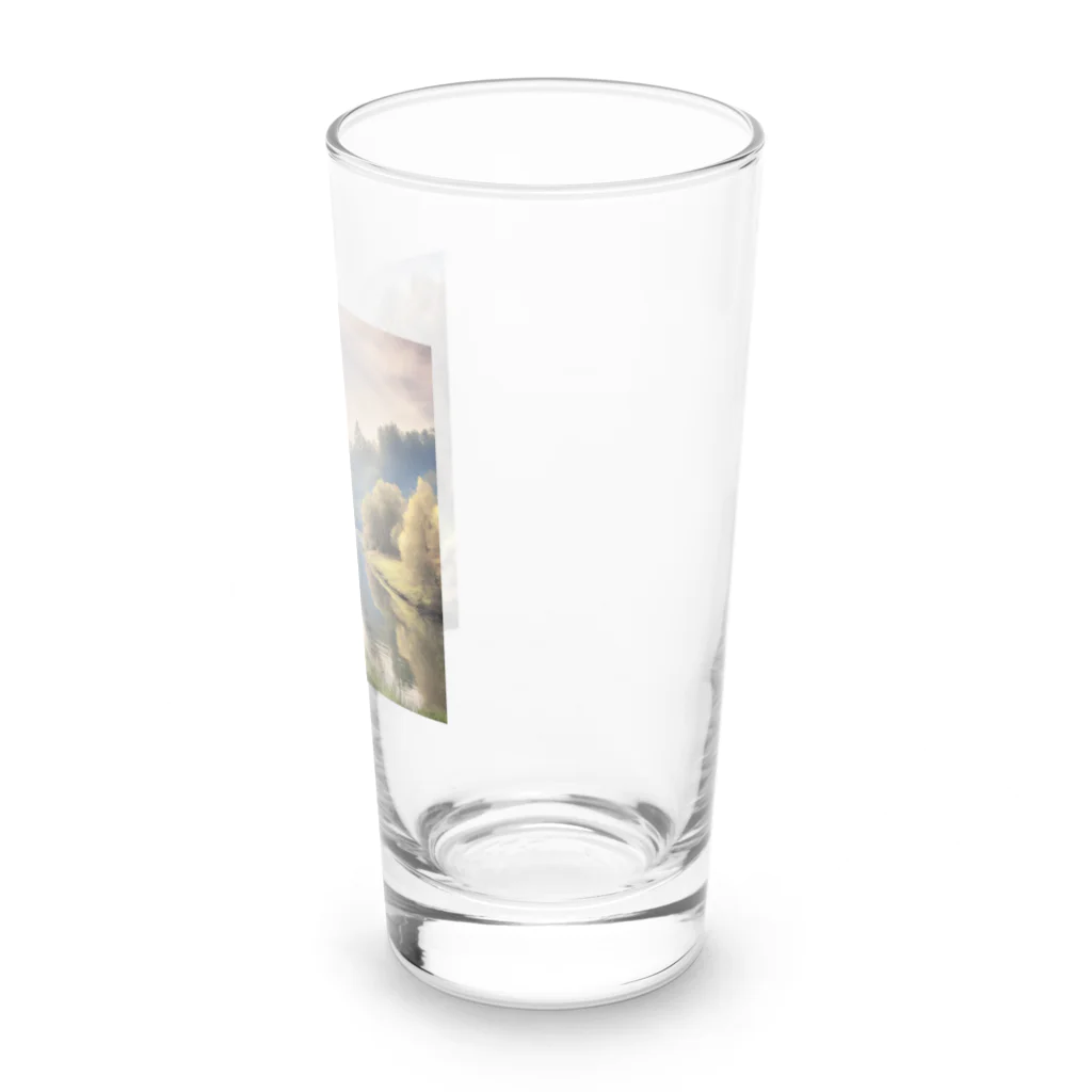 maikoのショップの静かな川辺の風景 Long Sized Water Glass :right