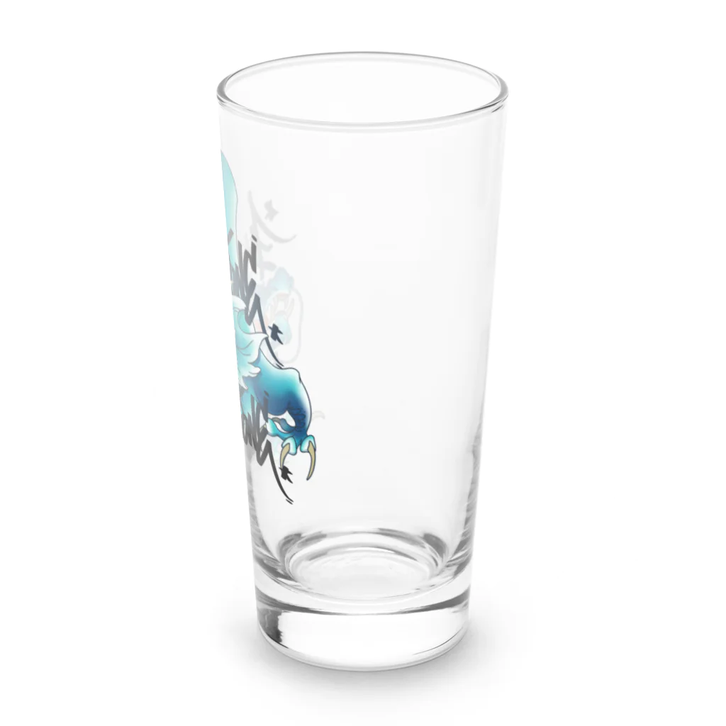 Flying boneの青《降り》龍 Long Sized Water Glass :right