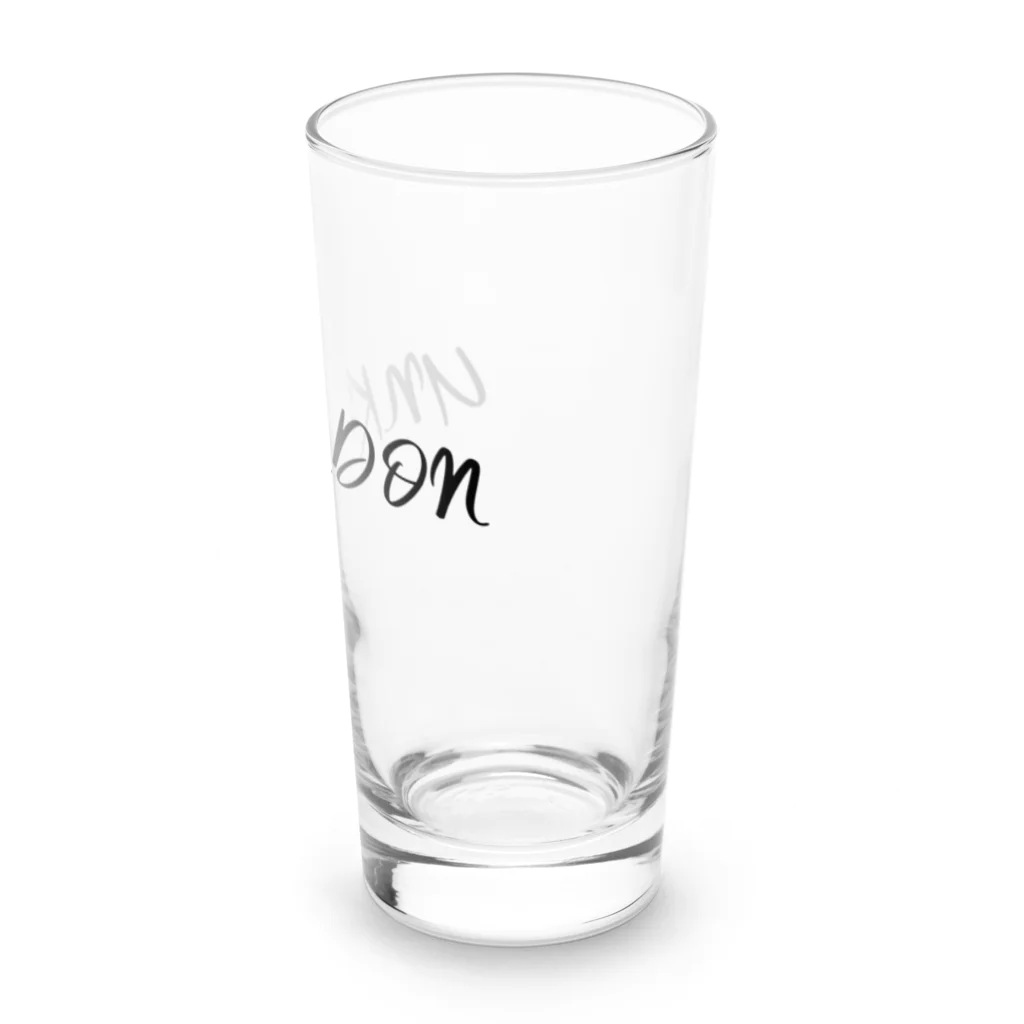 書道家スミノシンのことわざ　うんこんどん運根鈍（ローマ字） Long Sized Water Glass :right