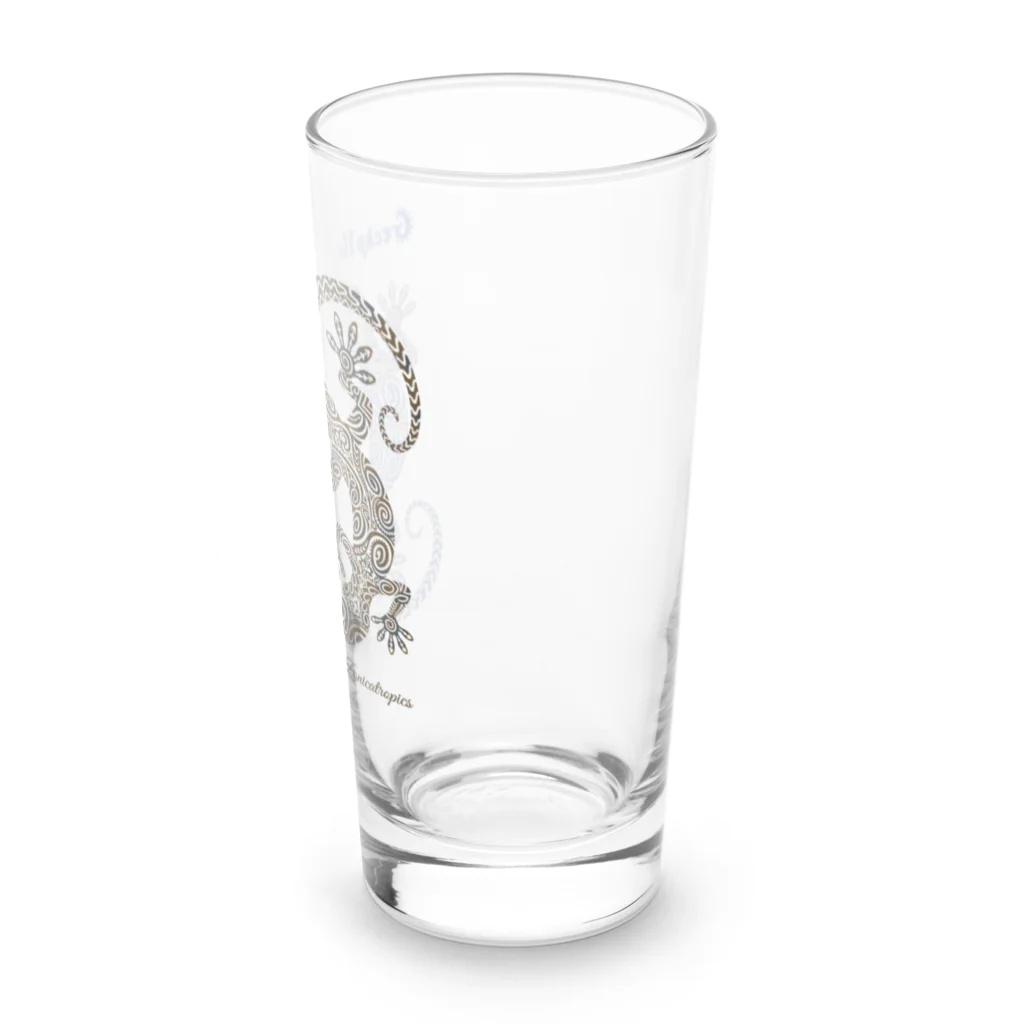 ZONICATROPICS / ゾニカトロピクスのGecko Heaven-ヤモリ天国（ブルーブラウン） Long Sized Water Glass :right