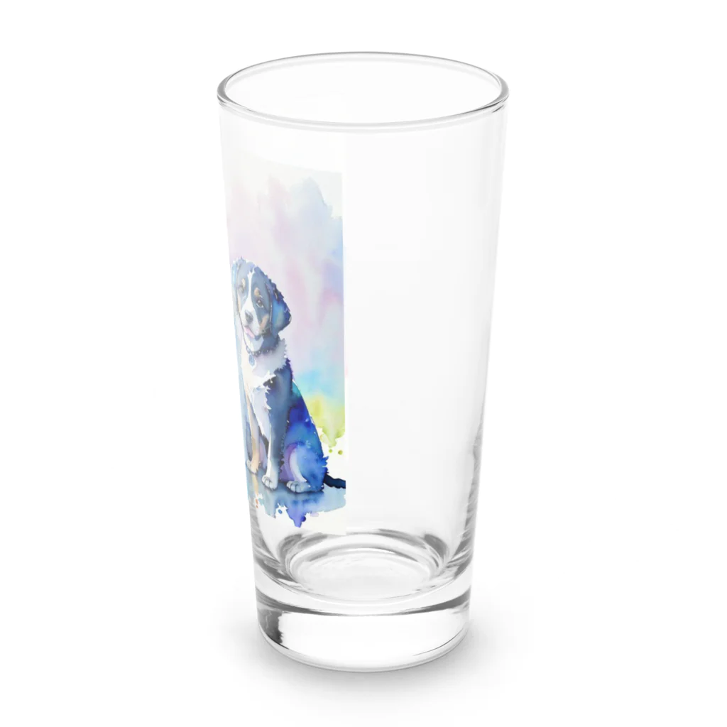 3tomo6's shopのラブラドルレトリバー 3兄弟 Long Sized Water Glass :right