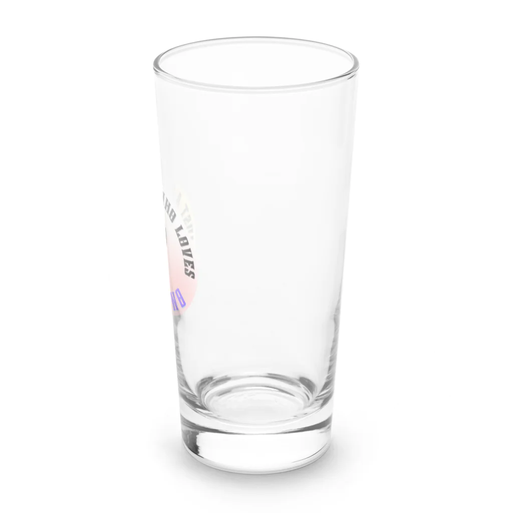 ポンキチはうすの着物大好き女の子 Long Sized Water Glass :right