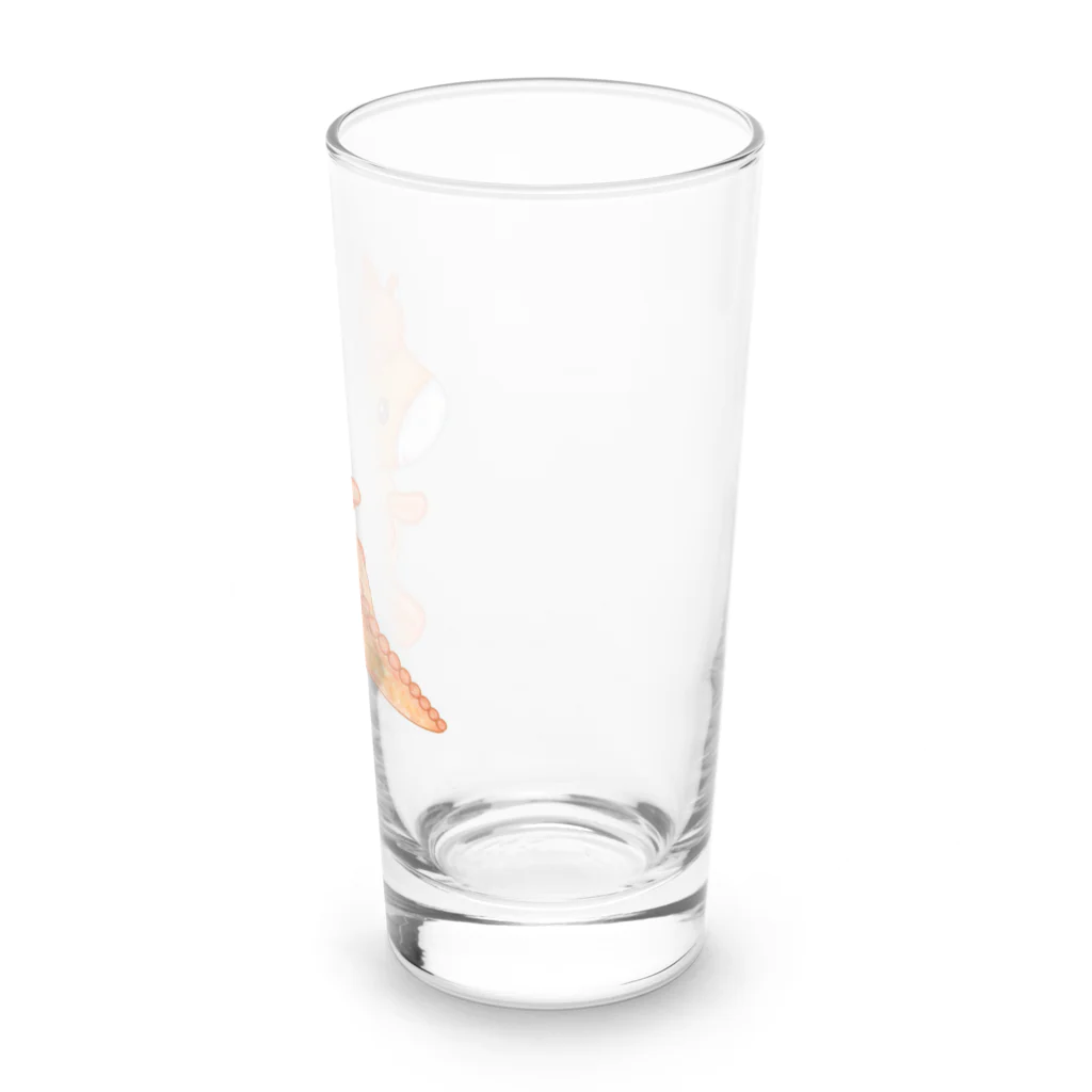 satoayaのアニマルカフェのキャンディードラゴン　橙 Long Sized Water Glass :right