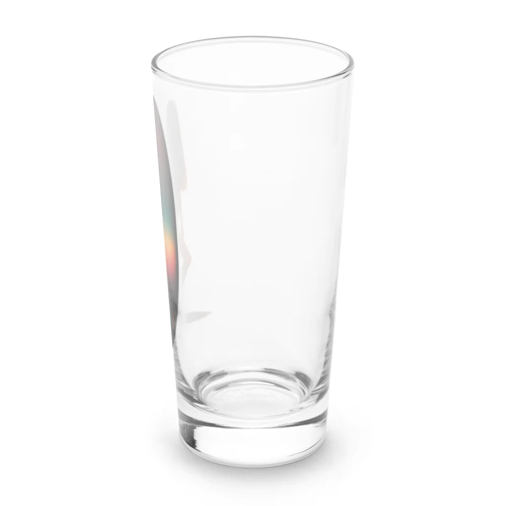 hoodie styleのサーフィン女子 Long Sized Water Glass :right