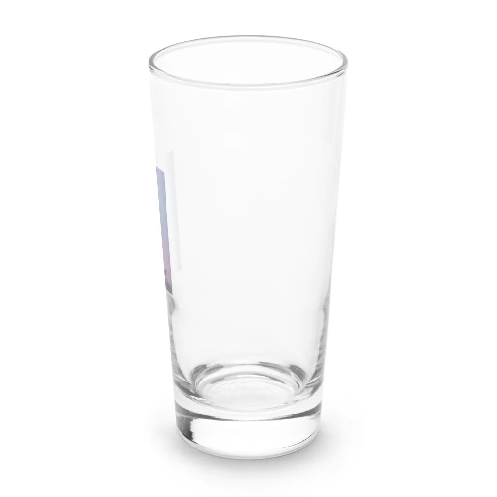 幸運のしっぽの黒猫と不思議な夜 Long Sized Water Glass :right