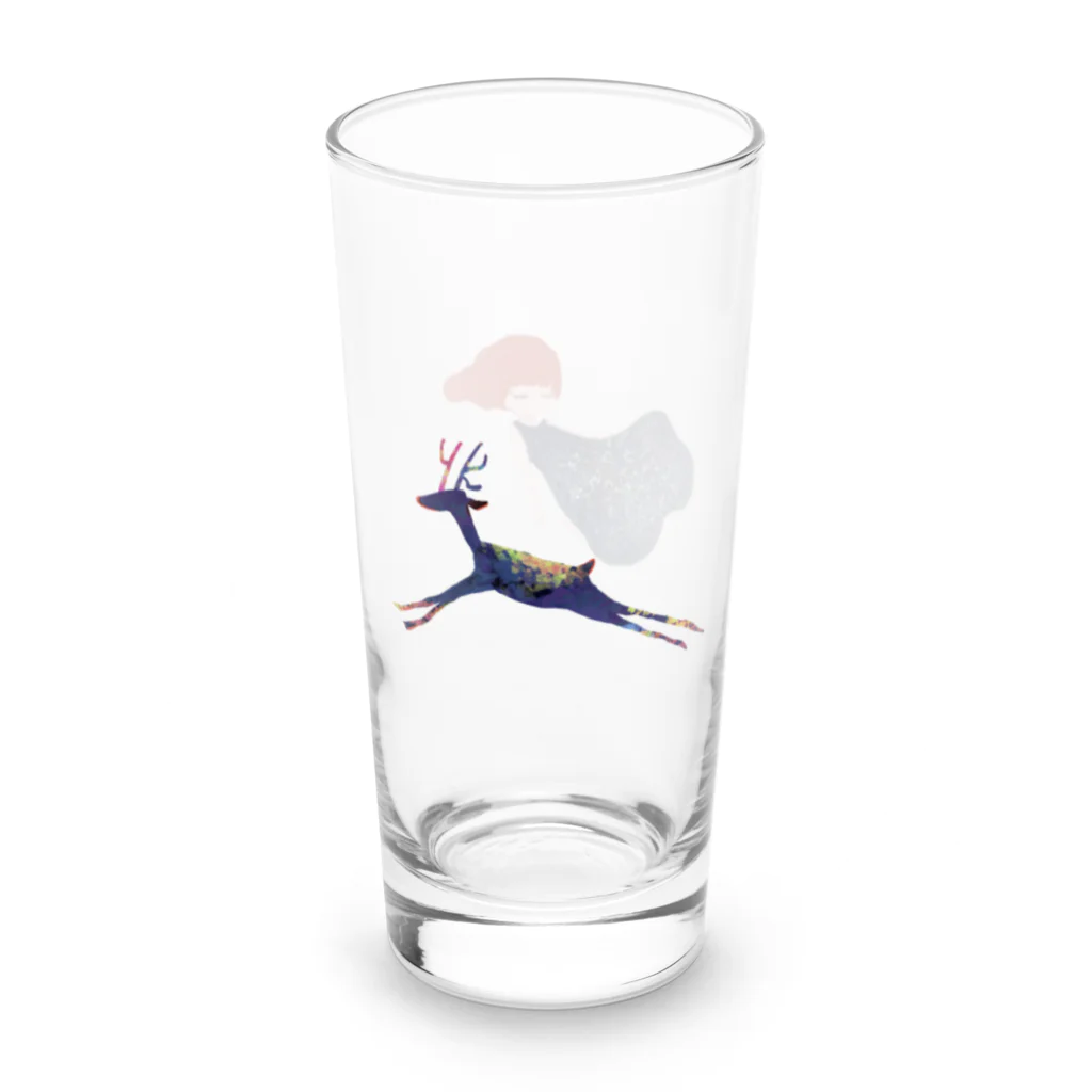 ユメジカのゆめじかと女の子 Long Sized Water Glass :right