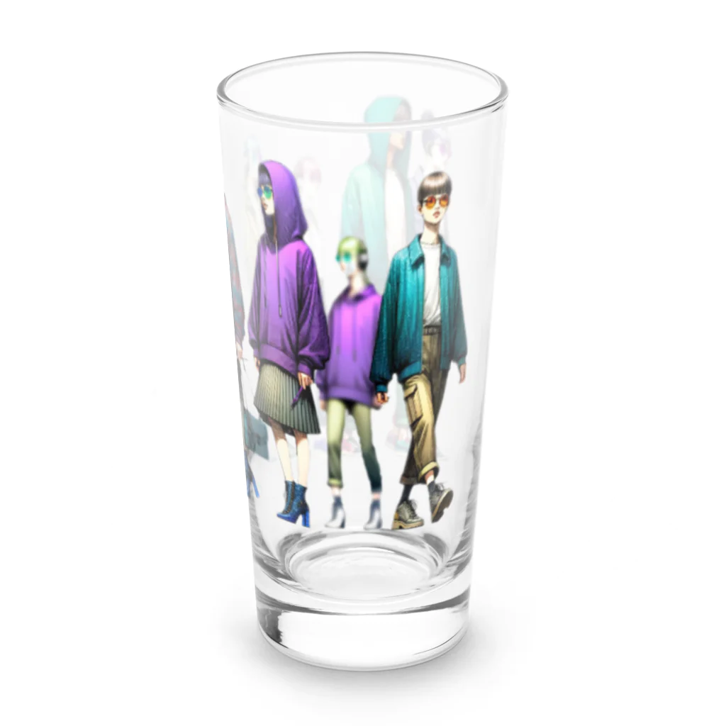 hoodie styleのメインストリート Long Sized Water Glass :right