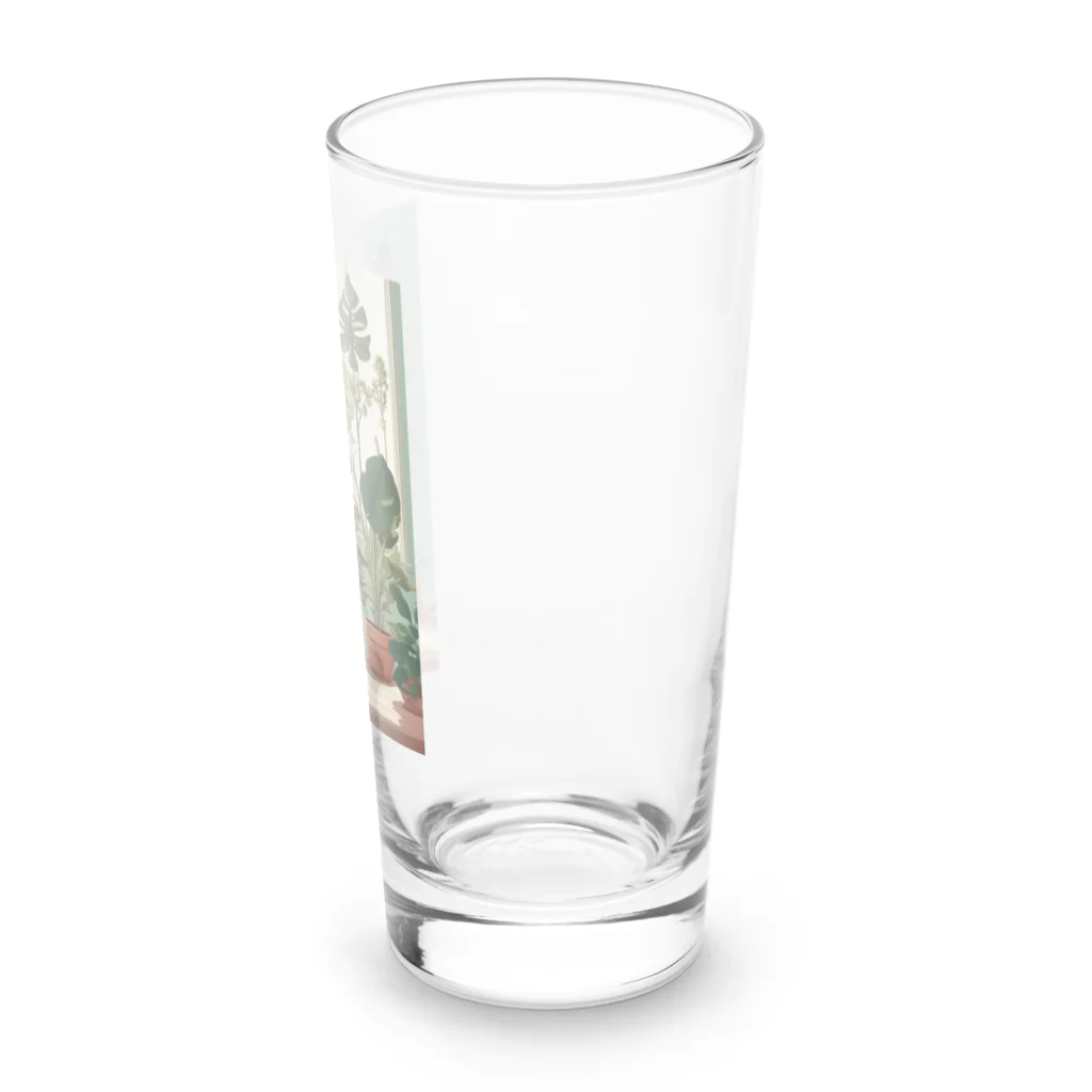 kamako-0608の観葉植物のイラスト Long Sized Water Glass :right