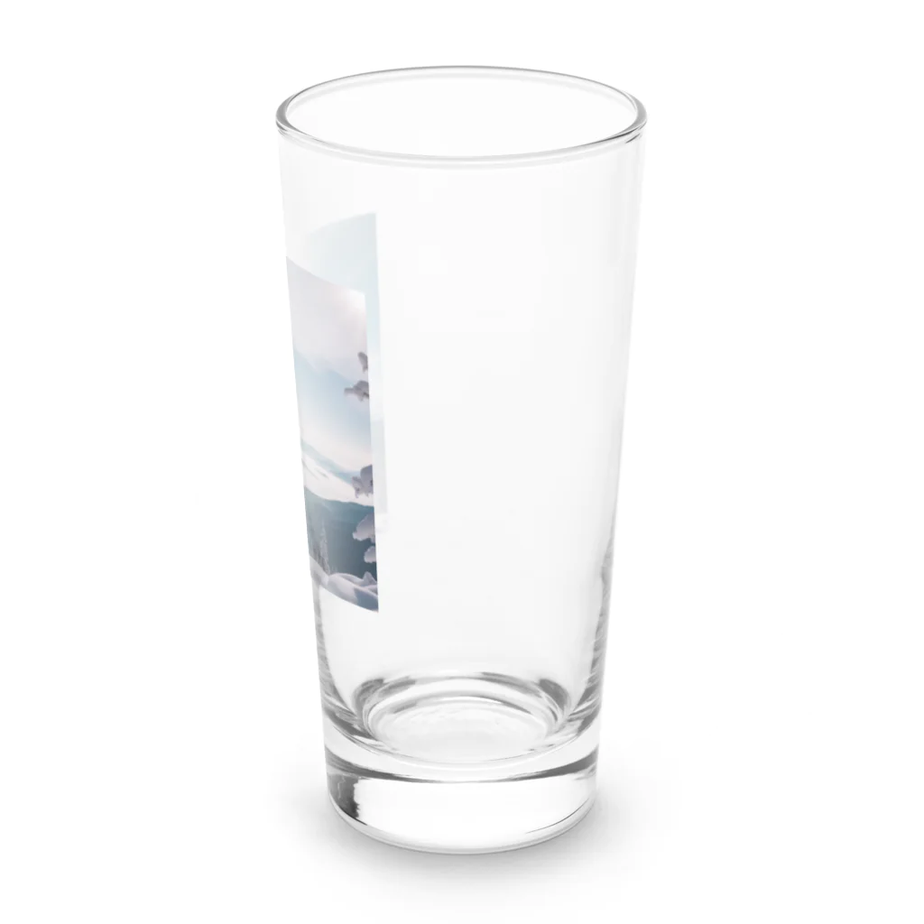 awawoの青空と山の風景 Long Sized Water Glass :right