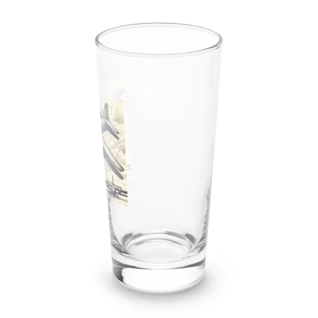 hosigareの架空の航空機 Long Sized Water Glass :right