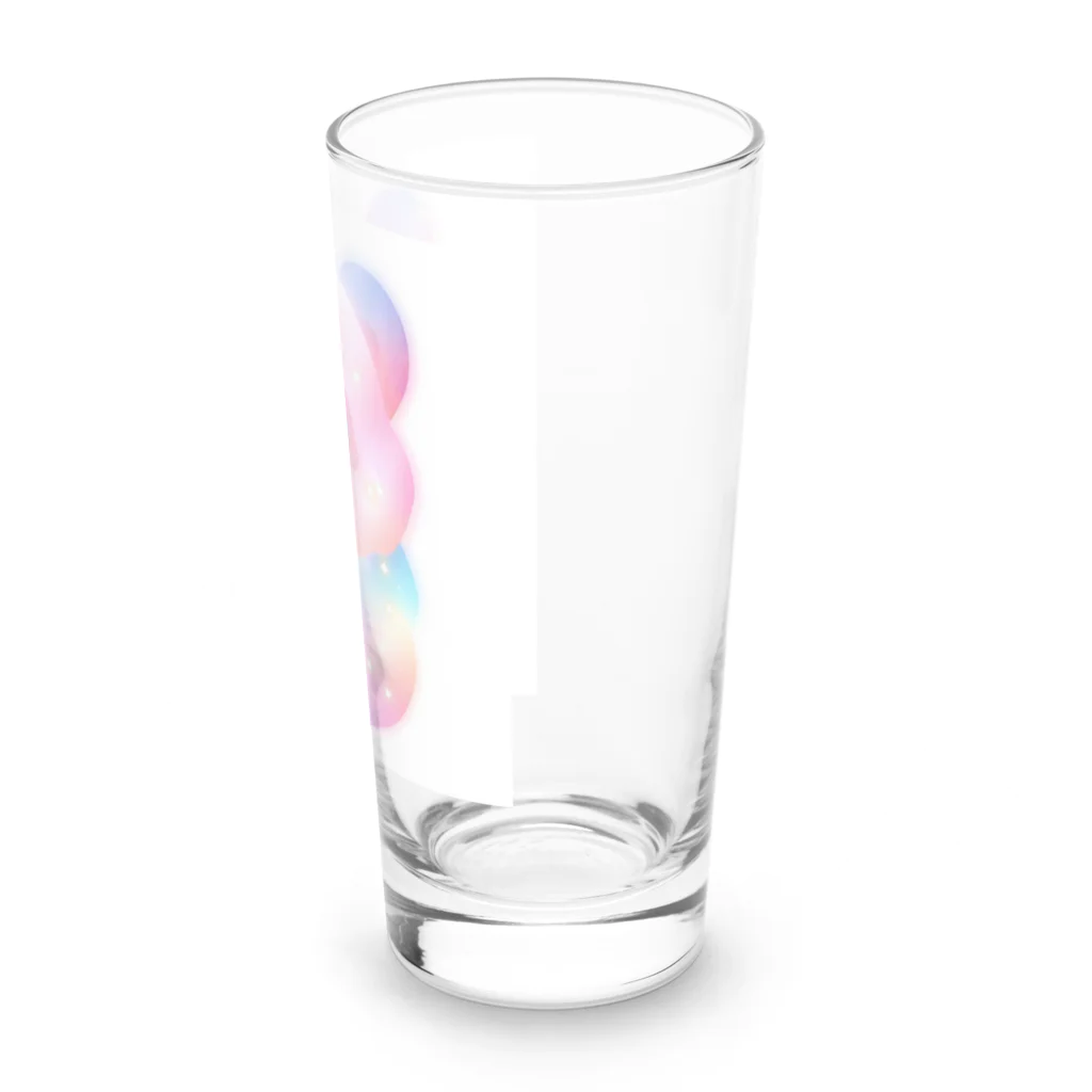 ゆめかわSHOPの（パンダ）ふわふわわたあめ動物園 Long Sized Water Glass :right