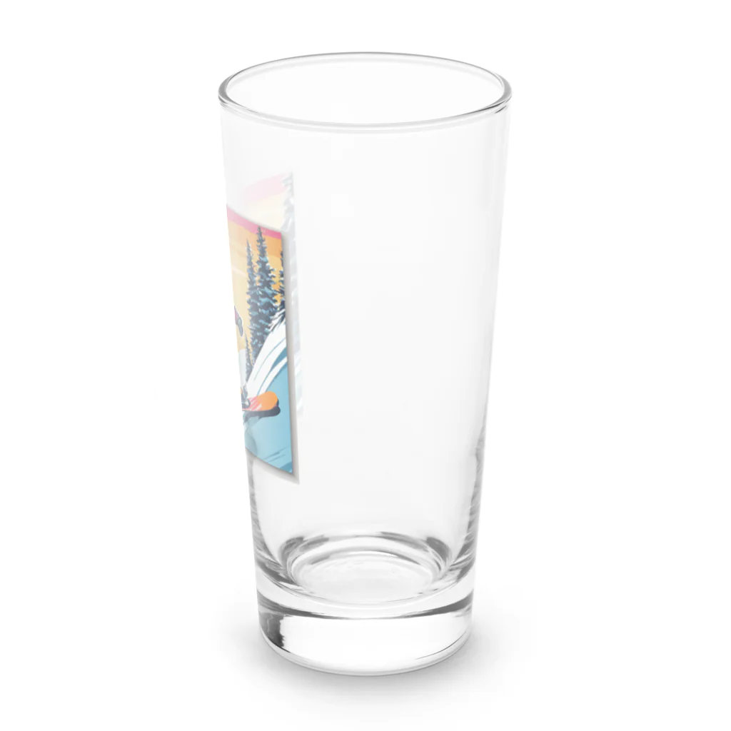 crazykoのスノーボーダー Long Sized Water Glass :right