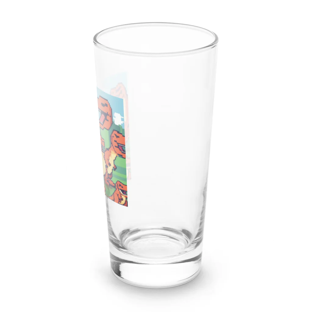 jj2424のティラノサウルス5 Long Sized Water Glass :right