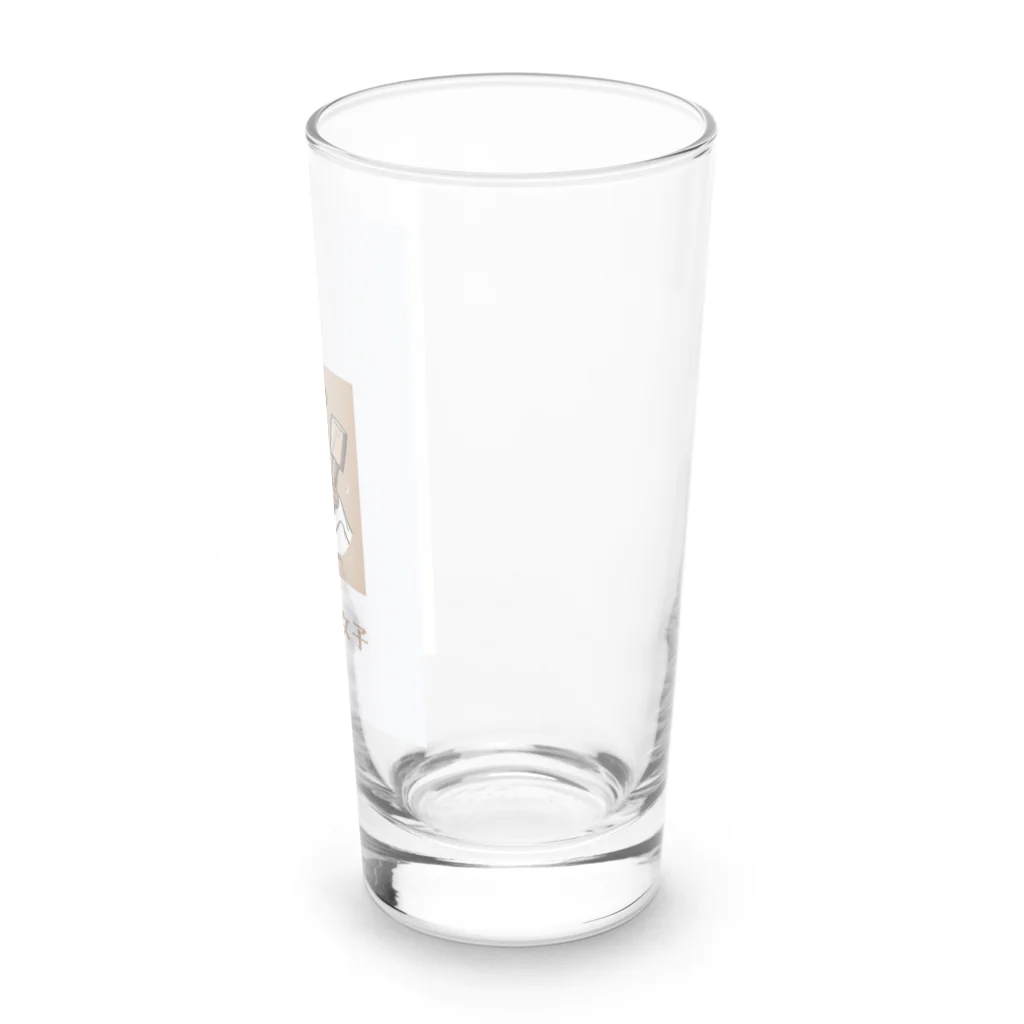 PORUPORU789の薪割りくまちゃん Long Sized Water Glass :right