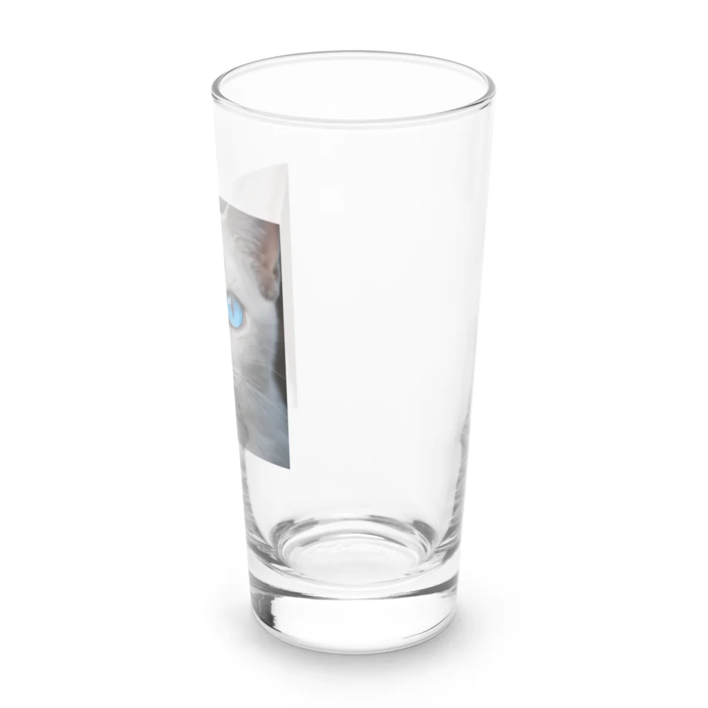 ソラトラの青目の猫 Long Sized Water Glass :right