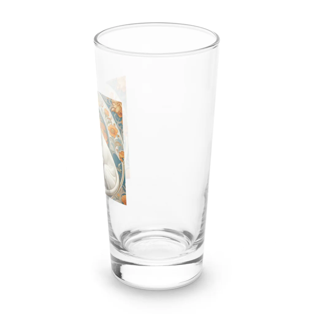 Luce___.の神の使い白いライオン Long Sized Water Glass :right