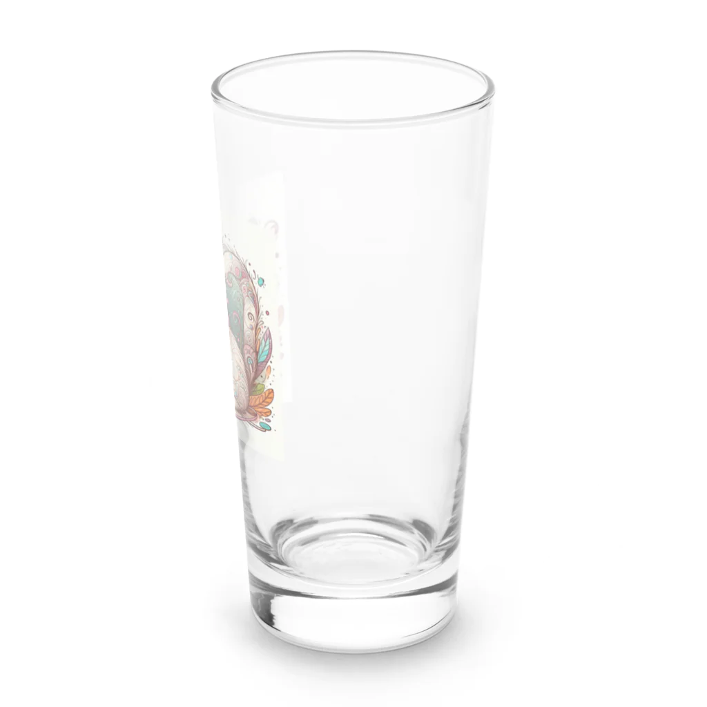 星パンダショップのふわふわ毛玉ねこ Long Sized Water Glass :right