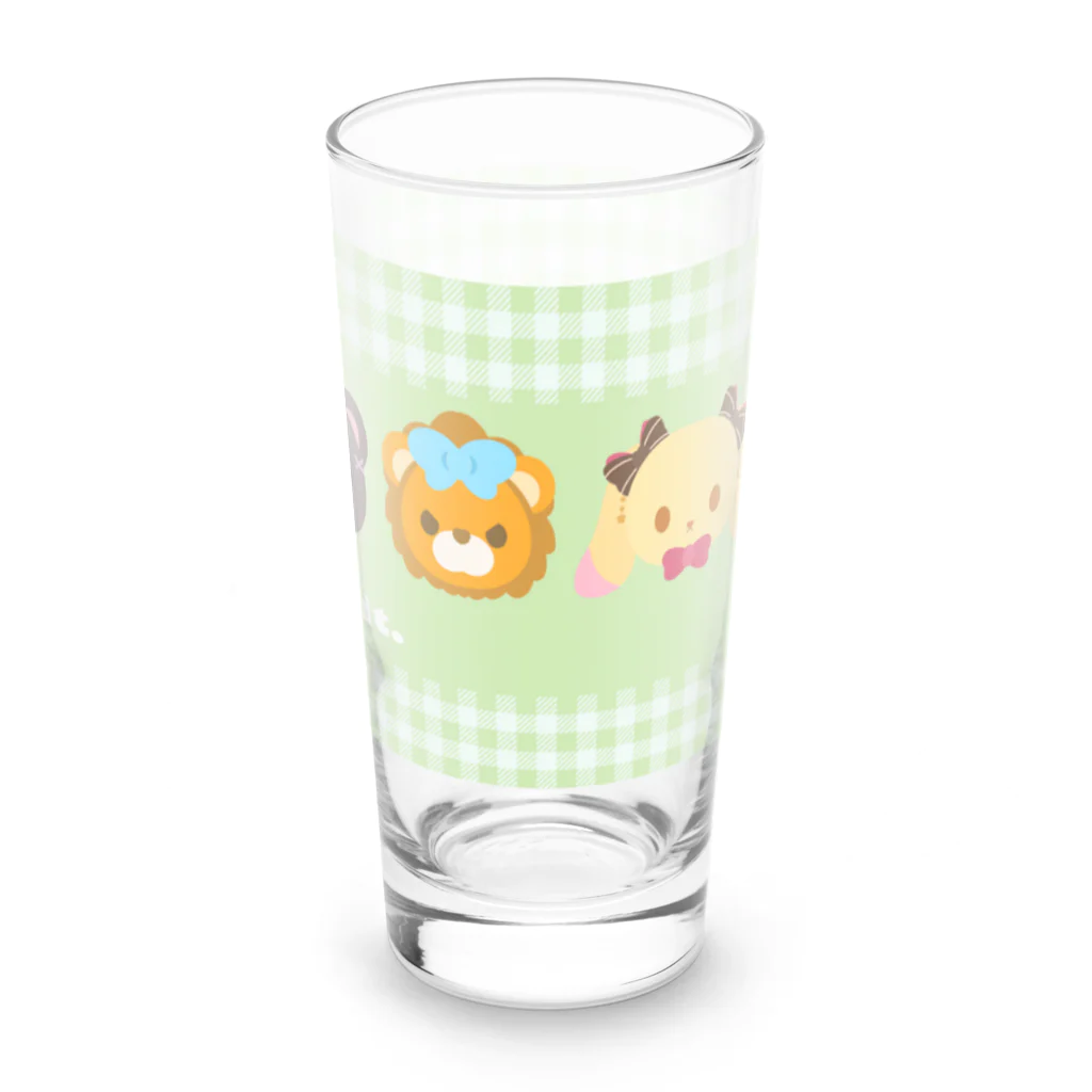 うちゃびっとやさん。の【usabit】けもびっとgreen Long Sized Water Glass :right