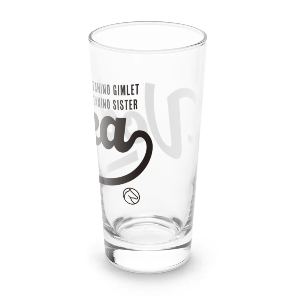 競馬おしゃれグッズ製作所のウオッカ（タイポグラフィBLACK） Long Sized Water Glass :right