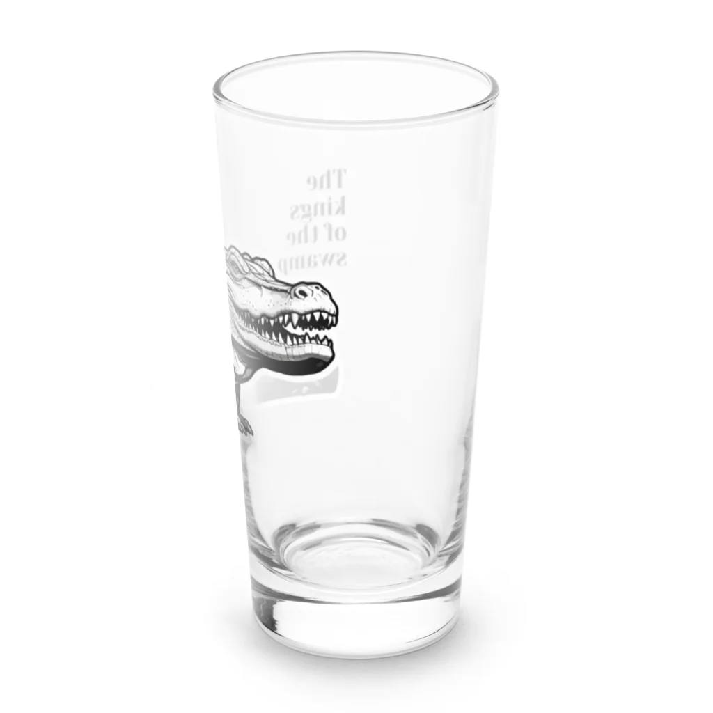 ファンシーTシャツ屋のワイルドアリゲーター Long Sized Water Glass :right