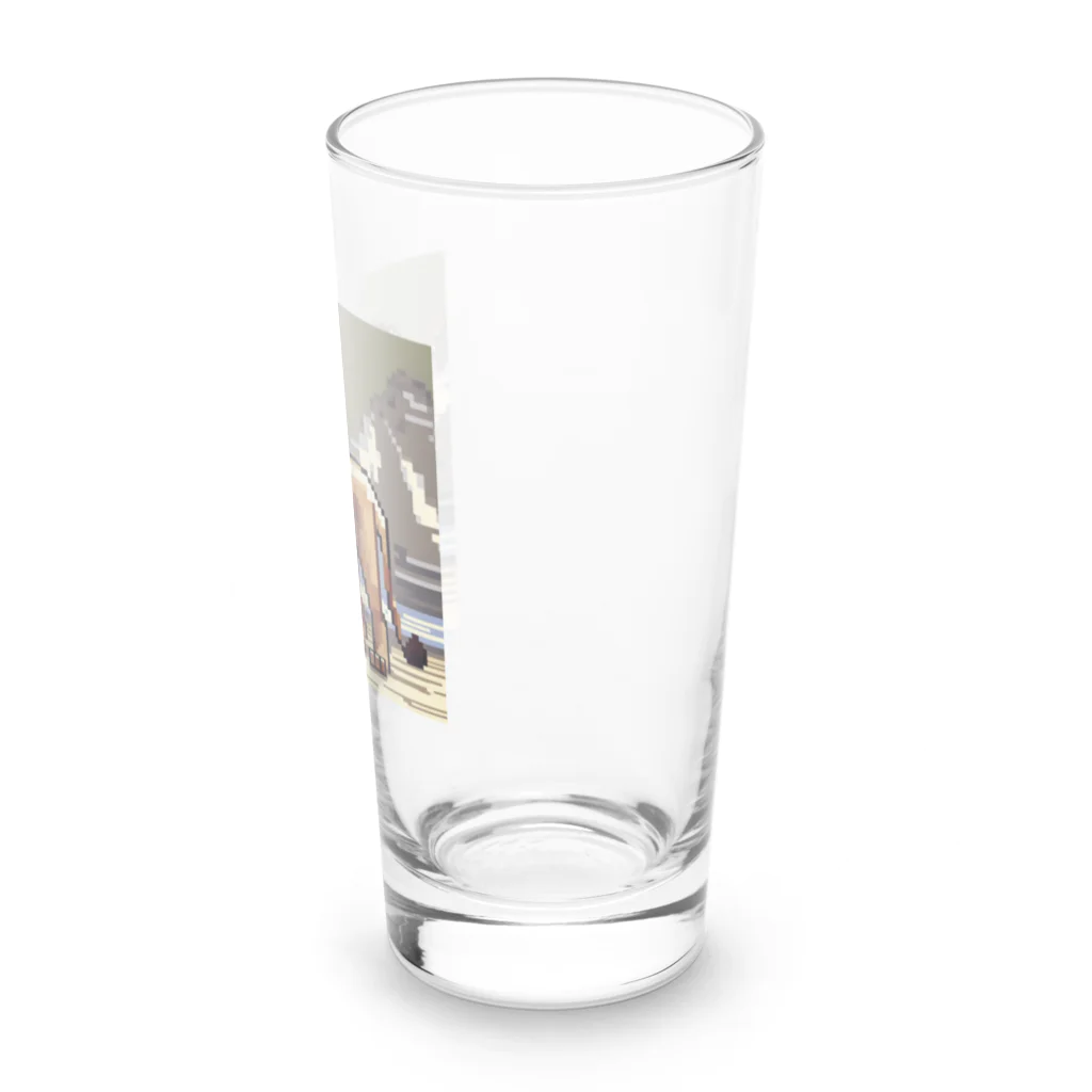 テフラんずのドット絵のライオン Long Sized Water Glass :right