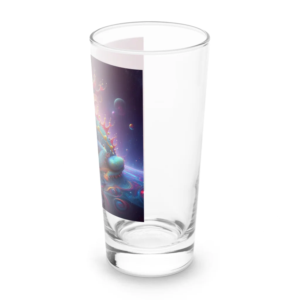 ilovefrogの宇宙の中に浮かぶベルツノガエル Long Sized Water Glass :right