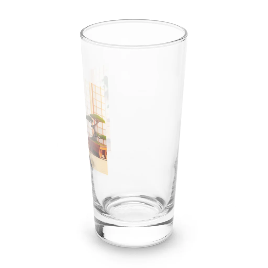 ベルギービールバー麦酒本舗公式グッズのラーメン猫２ Long Sized Water Glass :right