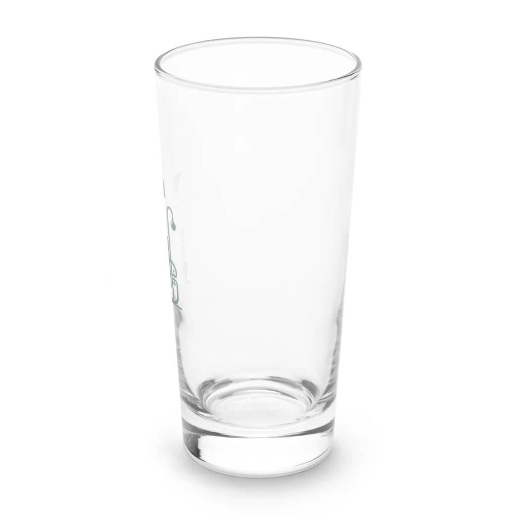 Yudanのアブストラクトな楽器のシルエット Long Sized Water Glass :right