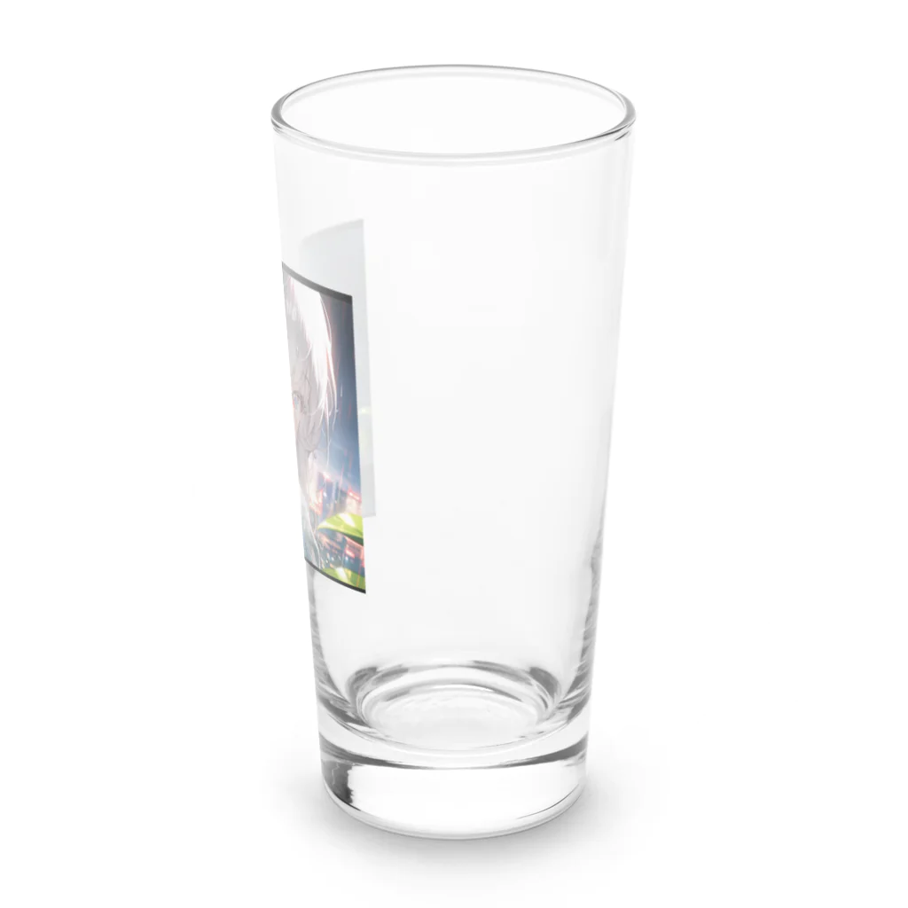 シルバームーンコーストの銀髪美女クローズアップシリーズ1 Long Sized Water Glass :right