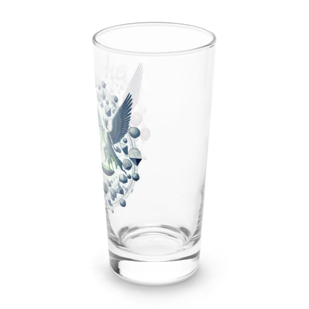 3匹の黒猫 ショップの審判の天秤 Long Sized Water Glass :right