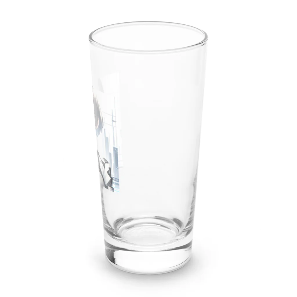 しんがんの未来的なAI美女 Long Sized Water Glass :right