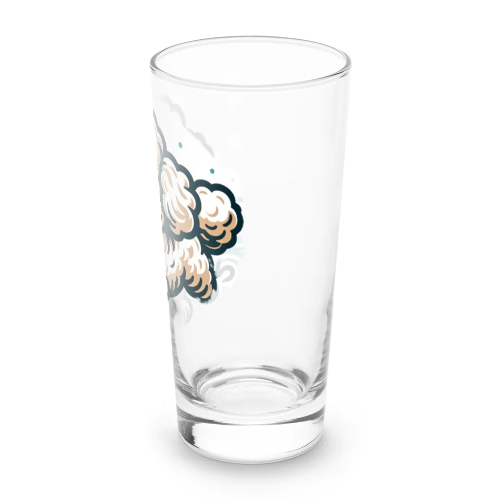 Tokyo_Doodleのもふもふアプリコット　トイプードル　みずあそび Long Sized Water Glass :right