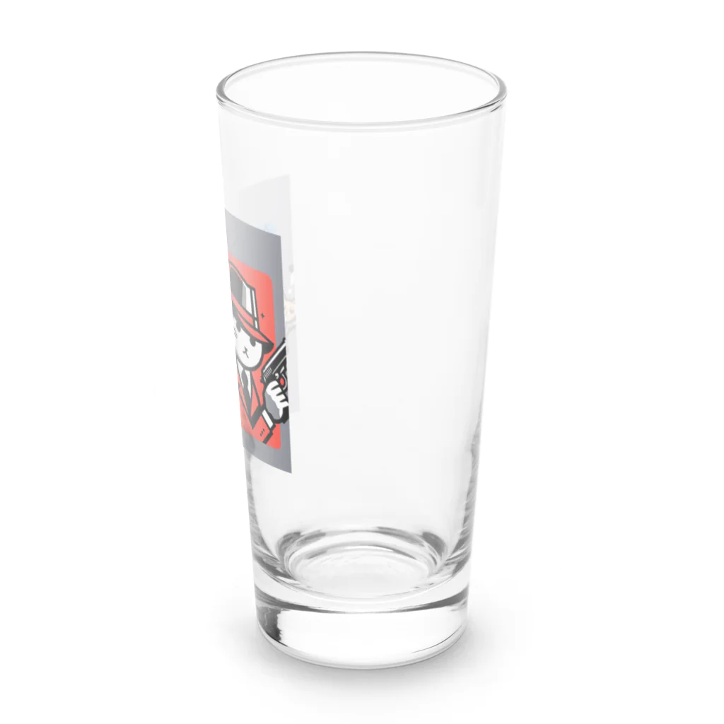 はまみるのライバル同士の猫 Long Sized Water Glass :right