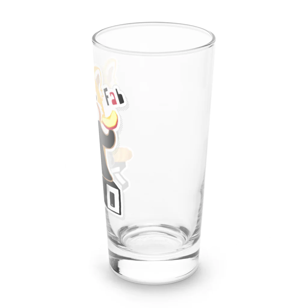 loveclonesのレッサーパンダ 0625 ZOOロゴ りんご大好き柄 Long Sized Water Glass :right