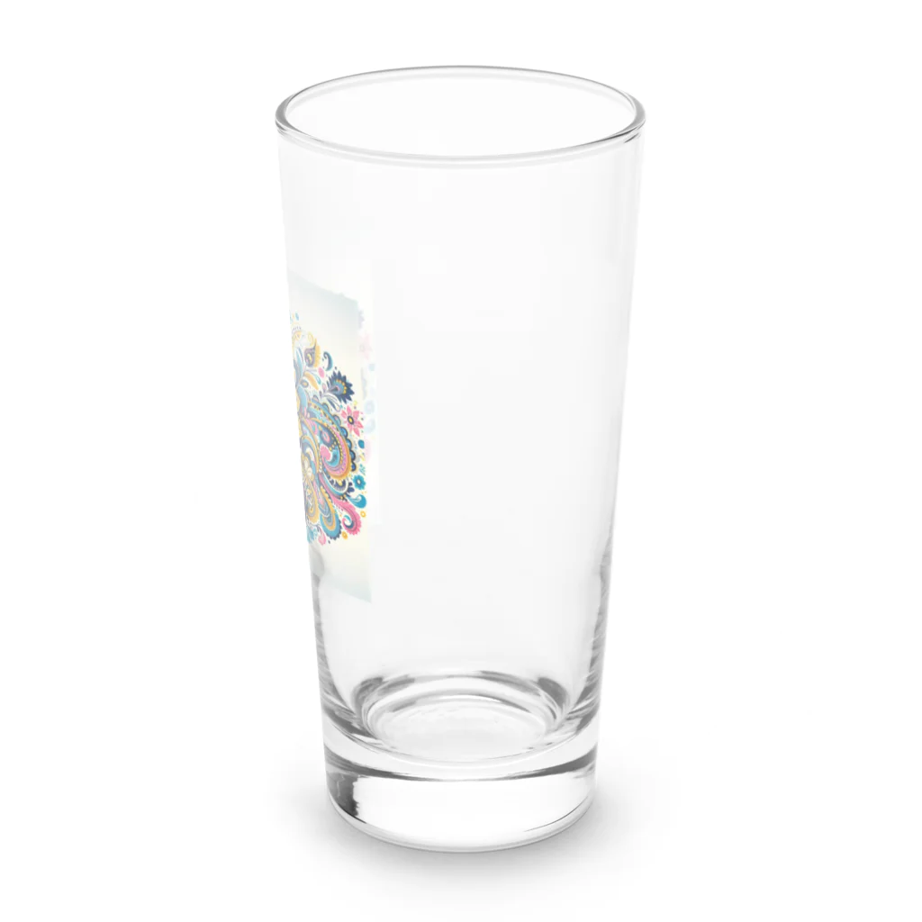 saqui.comのパステルカラーのインド柄 Long Sized Water Glass :right