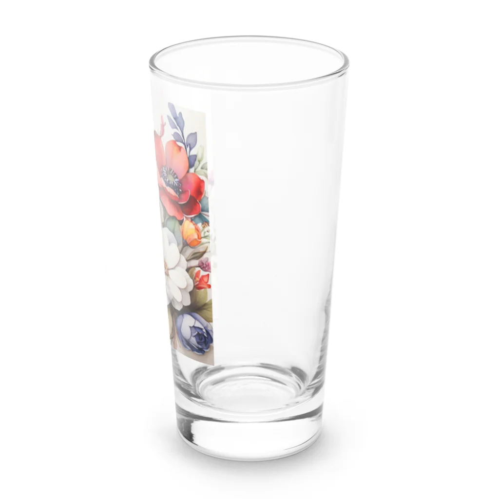 Lemon teaのたくさんの花々を Long Sized Water Glass :right