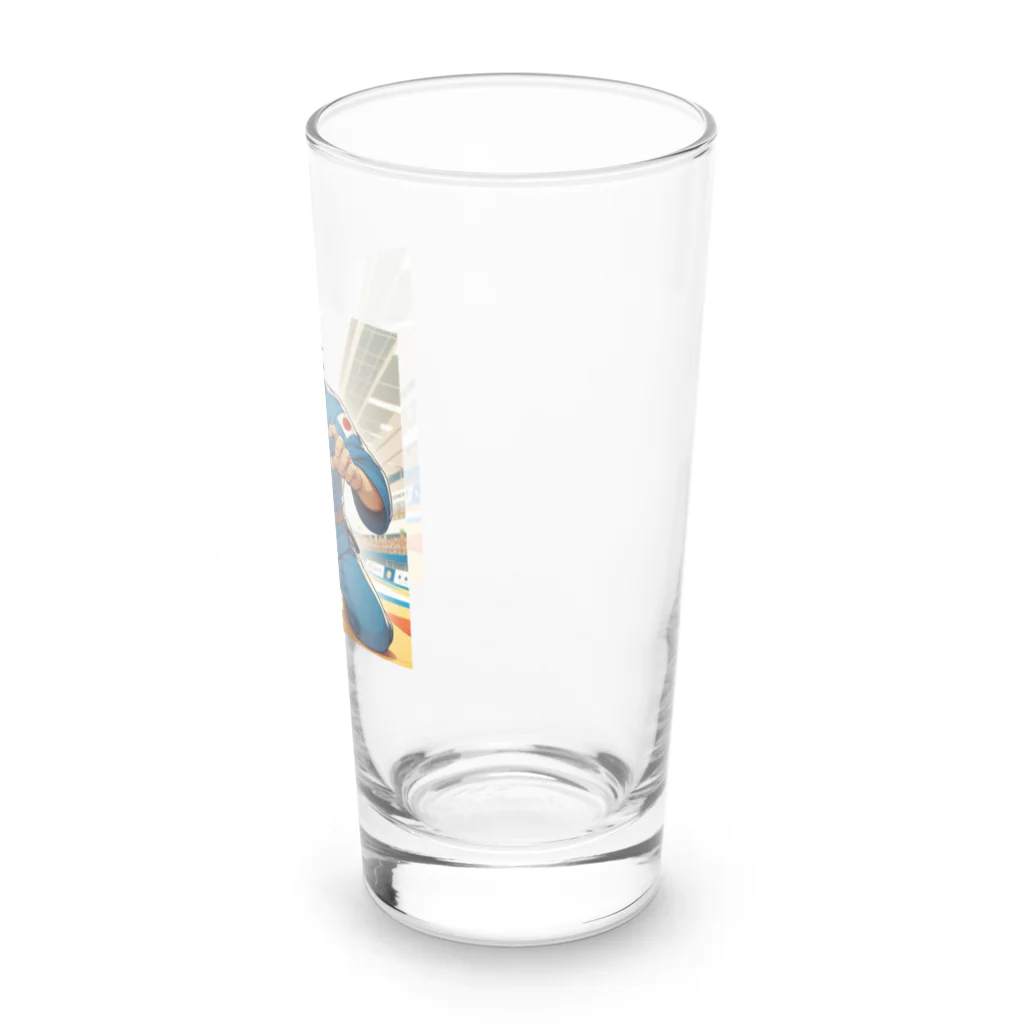 GANZのライオン柔道師範 Long Sized Water Glass :right