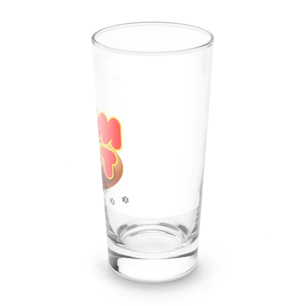 Boba's shopのホットなドッグ Long Sized Water Glass :right