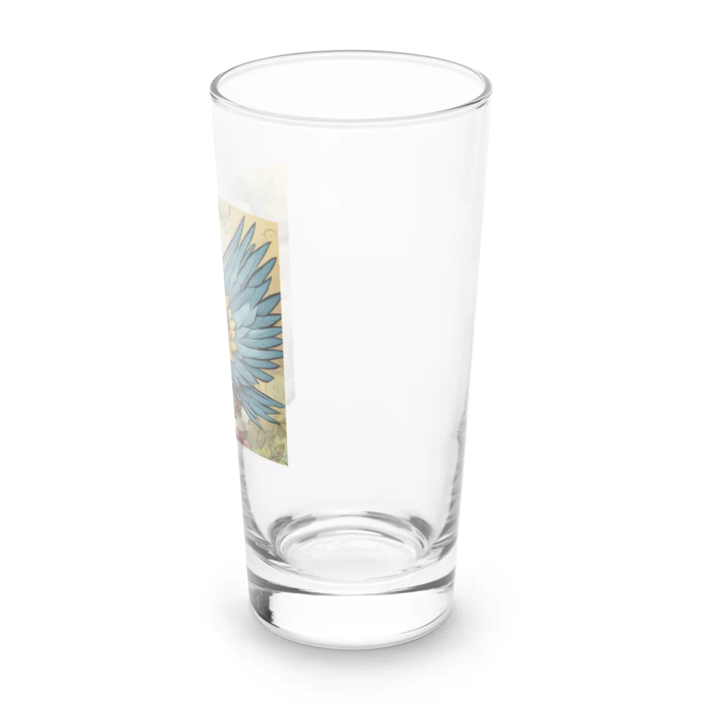 yuru☆yuruのグルグルなカッコウ Long Sized Water Glass :right