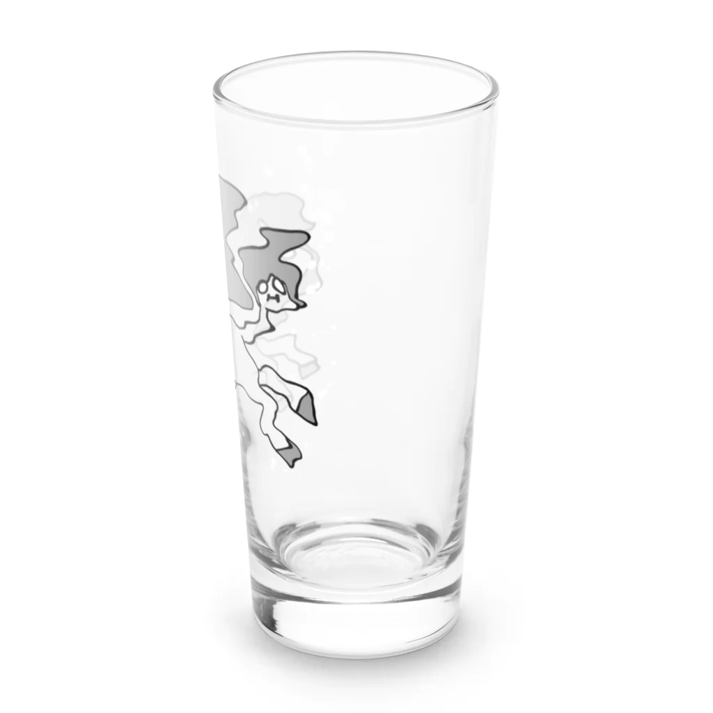 キノコマニアックの泳げ！麻理子ちゃん(背景なし) Long Sized Water Glass :right