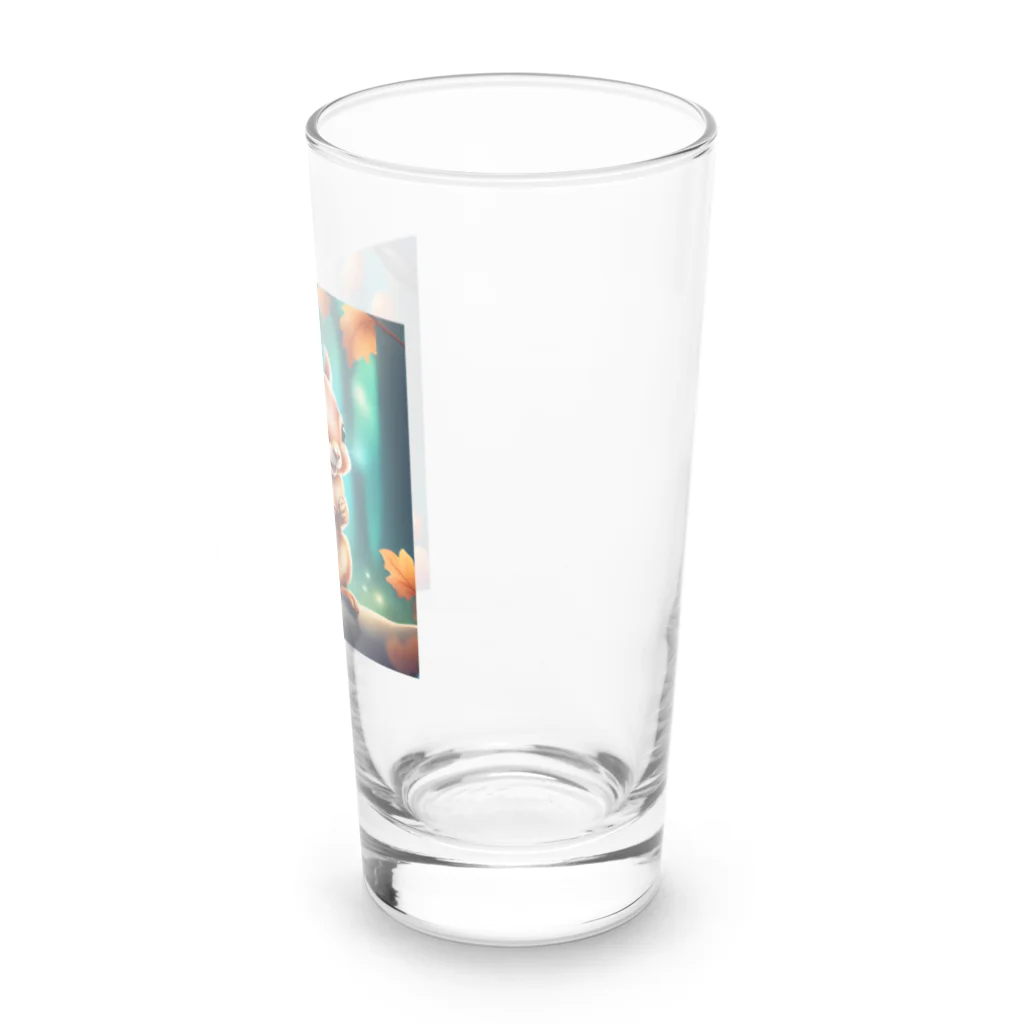 emi0215の可愛いリスのイラストグッズ Long Sized Water Glass :right