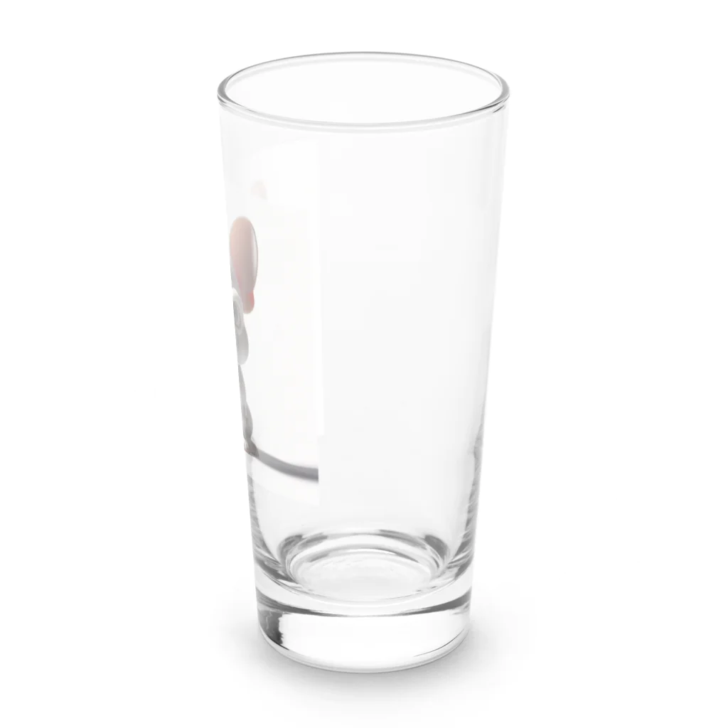 Ichigo-to-daifukuの怒ってる白のフレンチブルドッグ　大福 Long Sized Water Glass :right